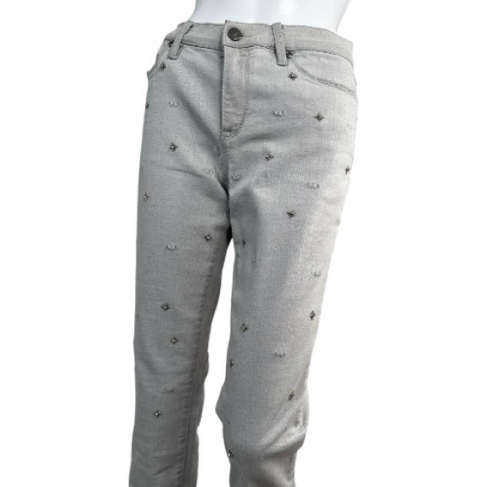 New York & Co. Jeans Womens Size 10 Gray Sits At Lower Waist Skinny Flex Denim - Picture 5 of 5